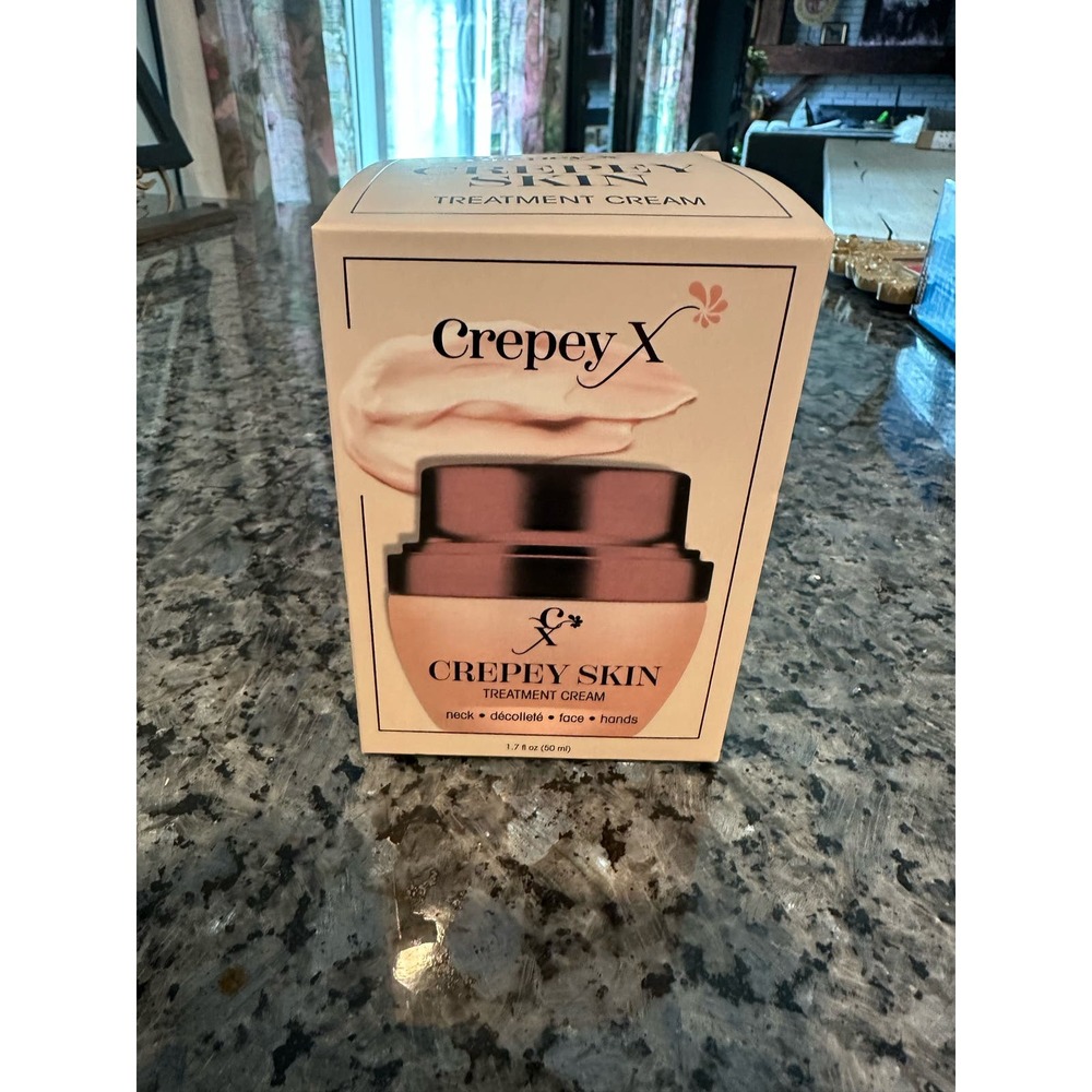 NEW Crepey X Crepey Skin Treatment Cream ~Neck/Decollete/Face/Hands~ 1.7 fl oz - Picture 2 of 10